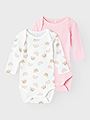 Name It Body 2-Pack Long Sleeve Orchid Pink Teddy Orchid Pink