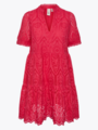 Y.A.S Holi Short Sleeve Dress Raspberry Sorbet