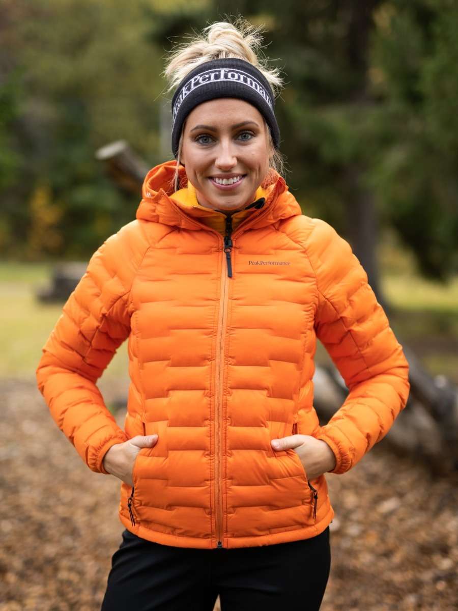 PEAK Argon Light Hood Jacket - ORANSJE | Getinspired.no
