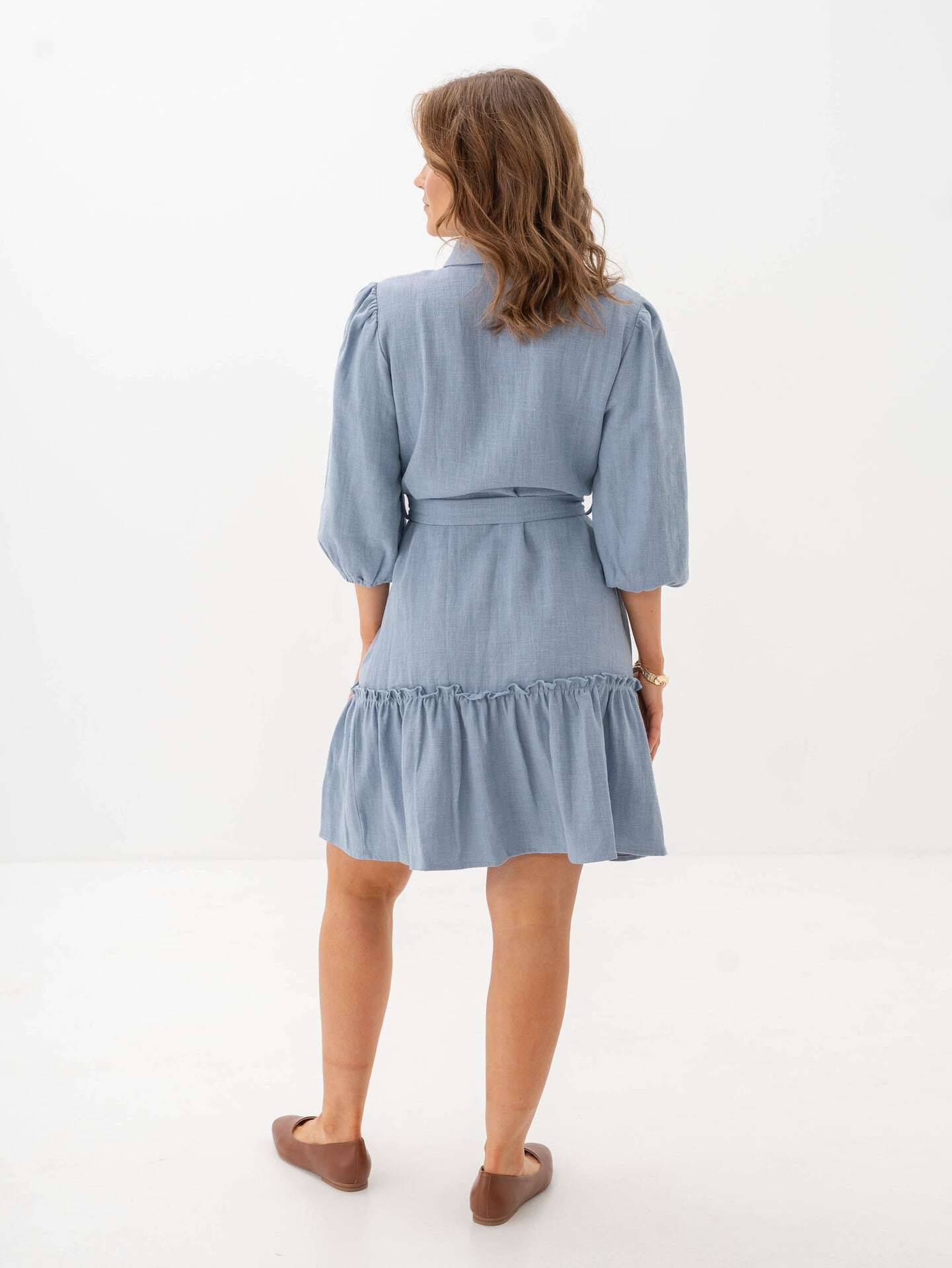 A-View Linen Dress - Bl | Getinspired.no A-View Linen Dress - Bl | Getinspired.no