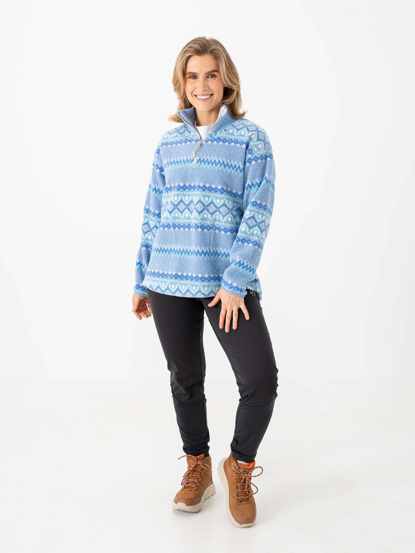 Kari Traa Ruthie Midlayer Half-Zip - Blå | Getinspired.no