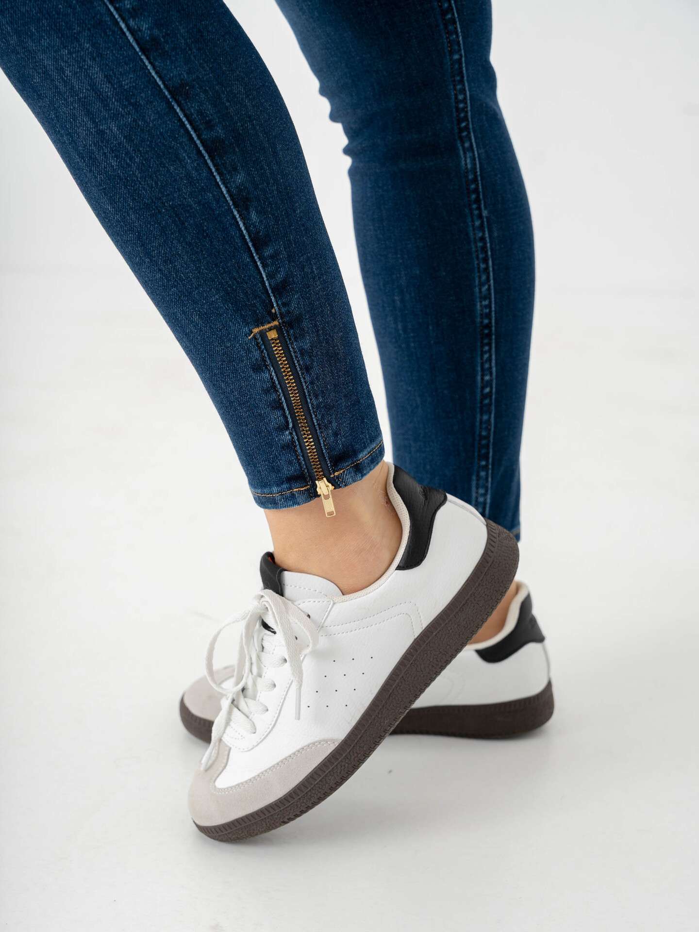 Lee SCARLETT HIGH ZIP - Jeans Skinny Fit - mid ely/blauw denim/bluedenim