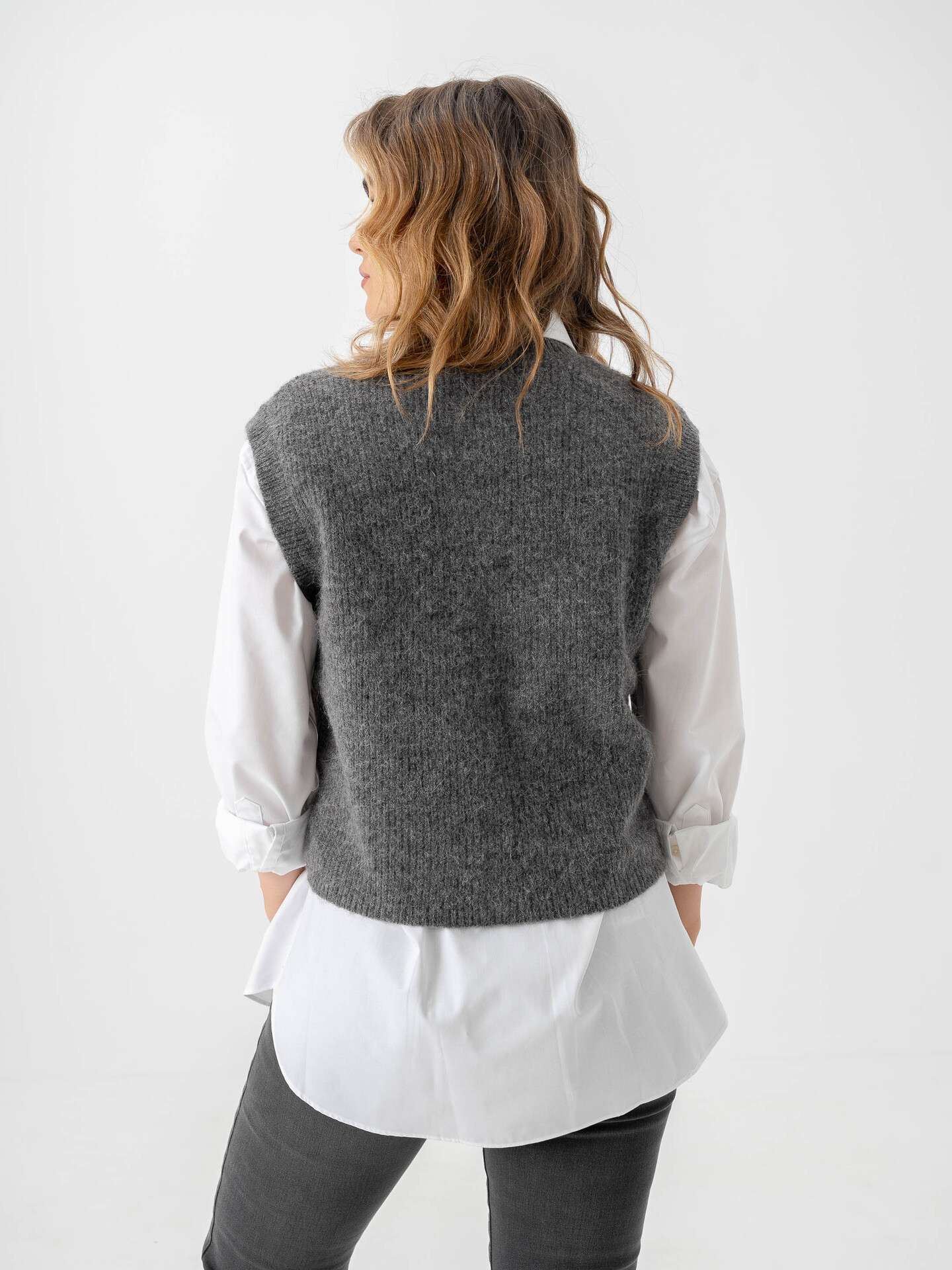 Minimum CARDINE G - Vest - light grey melange/lichtgrijs