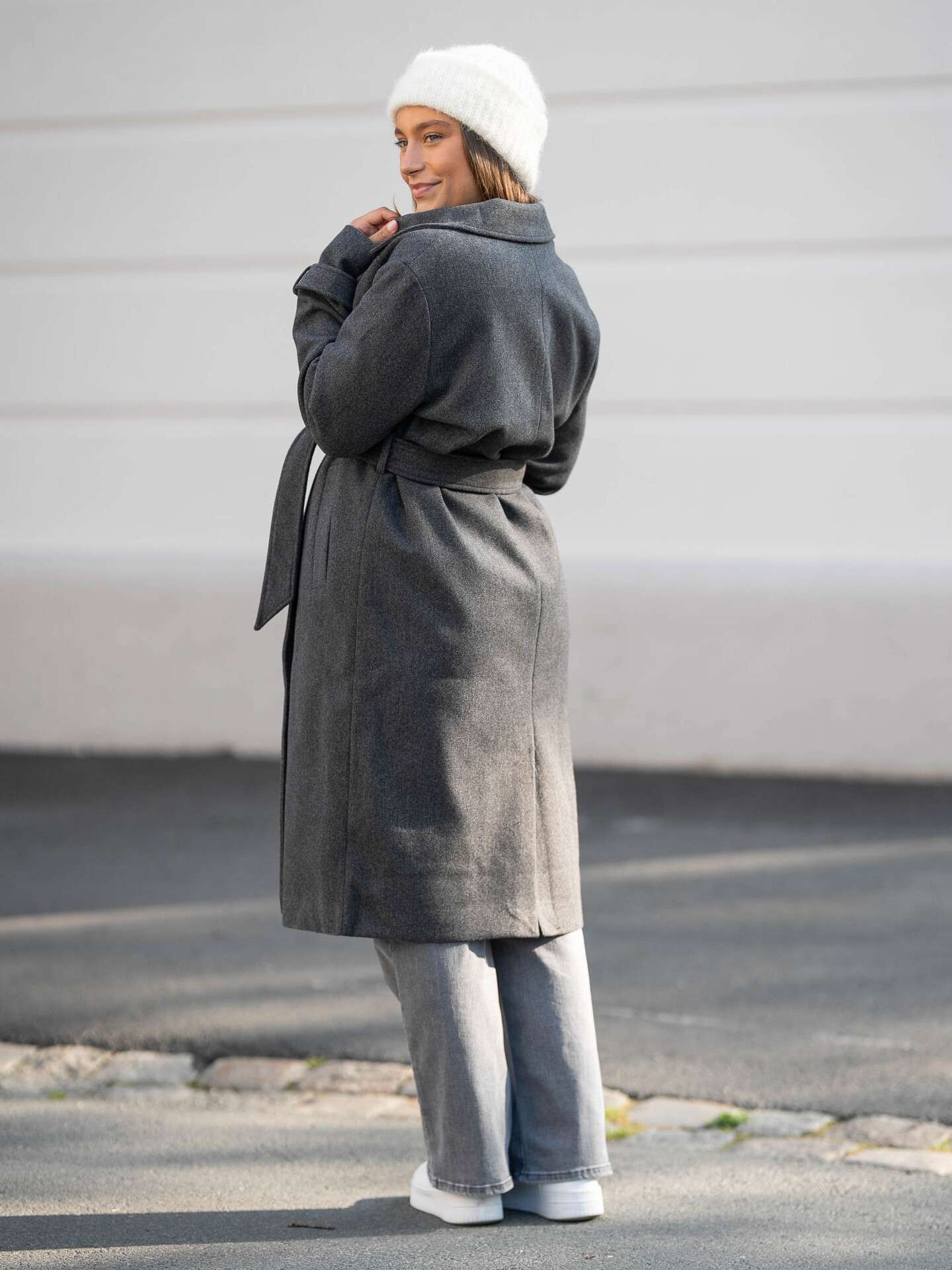 Vero Moda Fortune Vega Long Trenchcoat - Grå | Getinspired.no