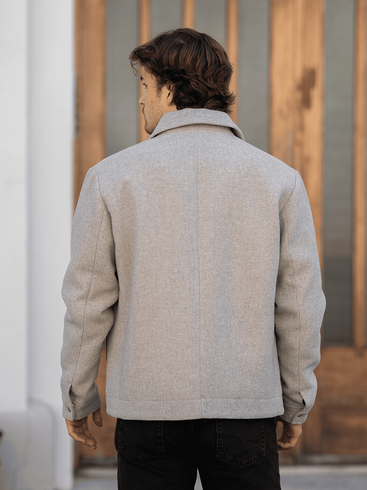 Jack & Jones PREMIUM JPRBLURUSSEL JACKET - Übergangsjacke - greige/beige Jack & Jones PREMIUM JPRBLURUSSEL JACKET - Übergangsjacke - greige/beige