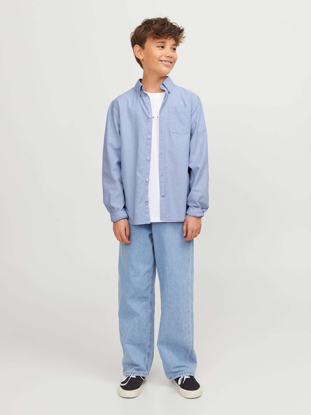 Jack & Jones Junior Regular fit Overhemd 'JJEAxel' in Wit | ABOUT YOU Jack & Jones Junior Regular fit Overhemd 'JJEAxel' in Wit | ABOUT YOU