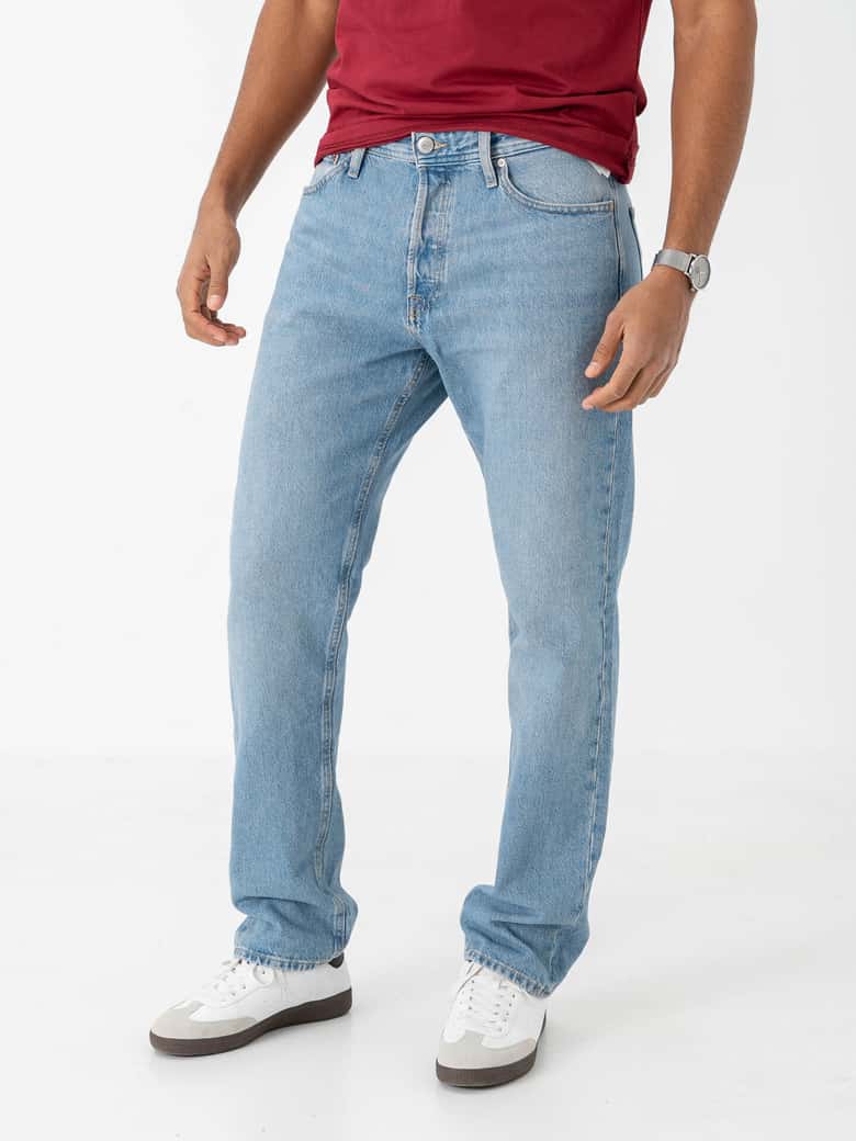 Jack & Jones PREMIUM Gemêleerde Slim Fit Pantalon JPRRIVIERA Met Linnen Blauw  03ca9166 86da 59cc A0bb D1ba9097f128