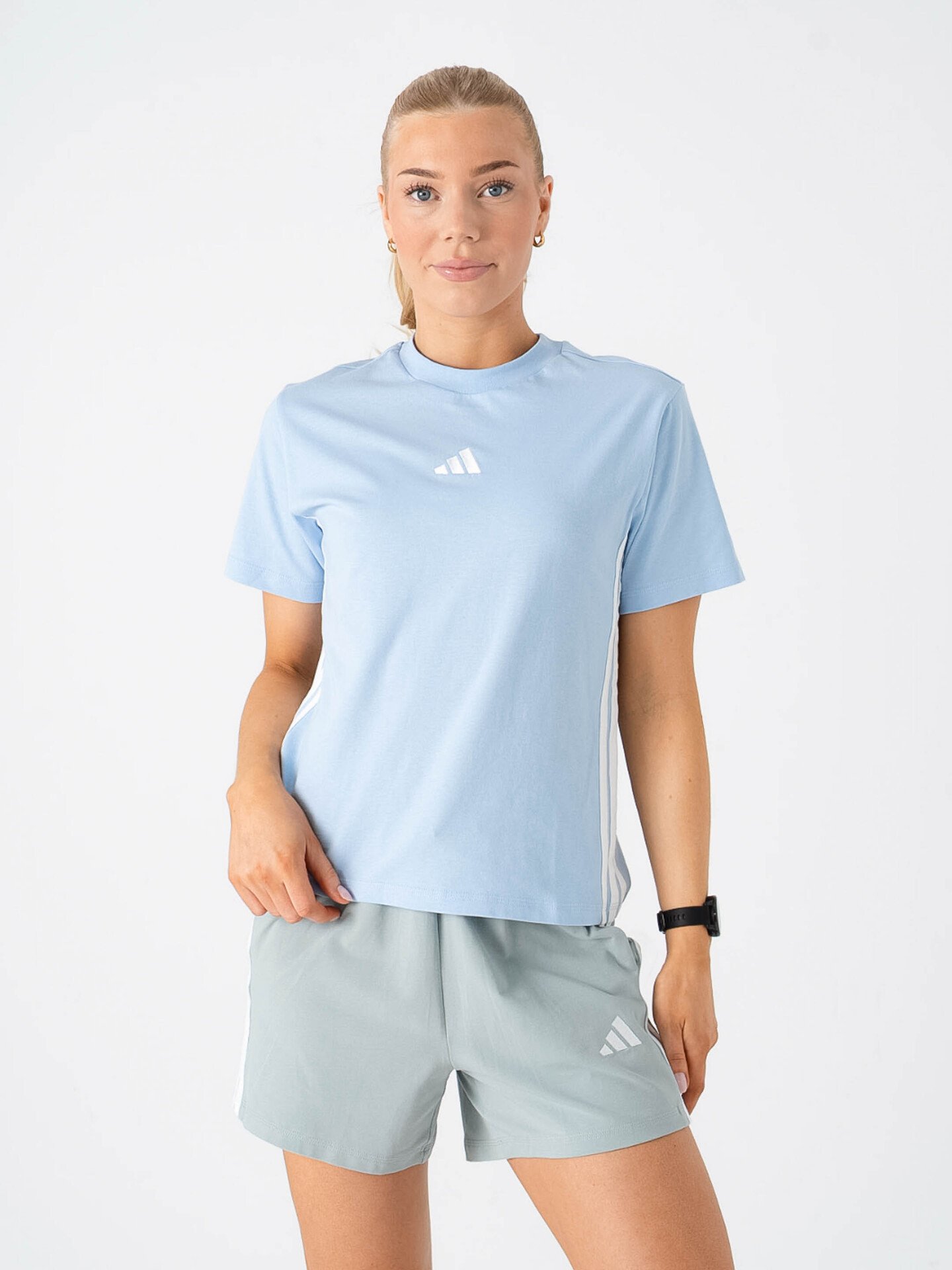 adidas 3-Stripes SJ Tee Blå