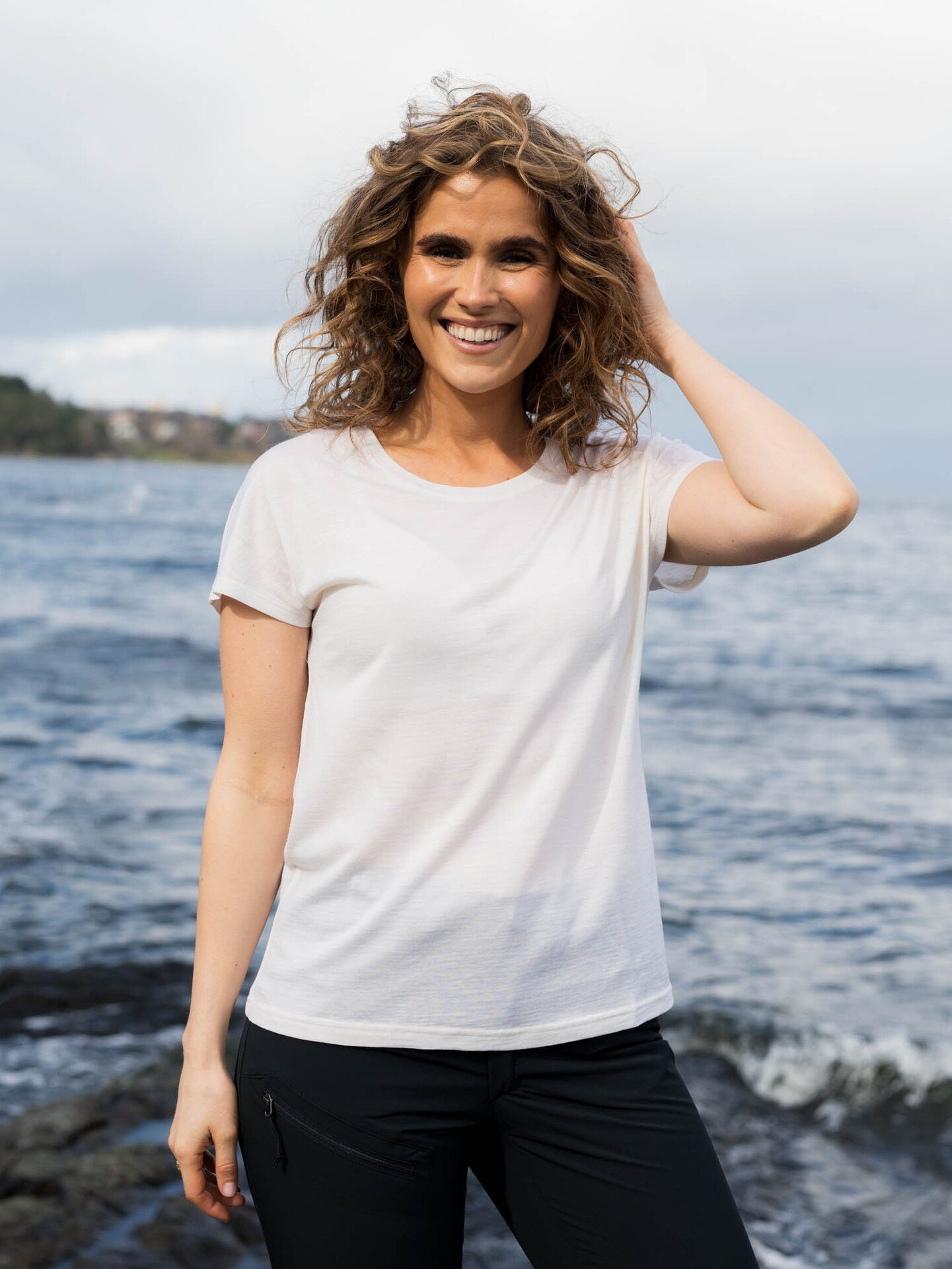 Bergans Whenever Merino Tee Women Vanilla White