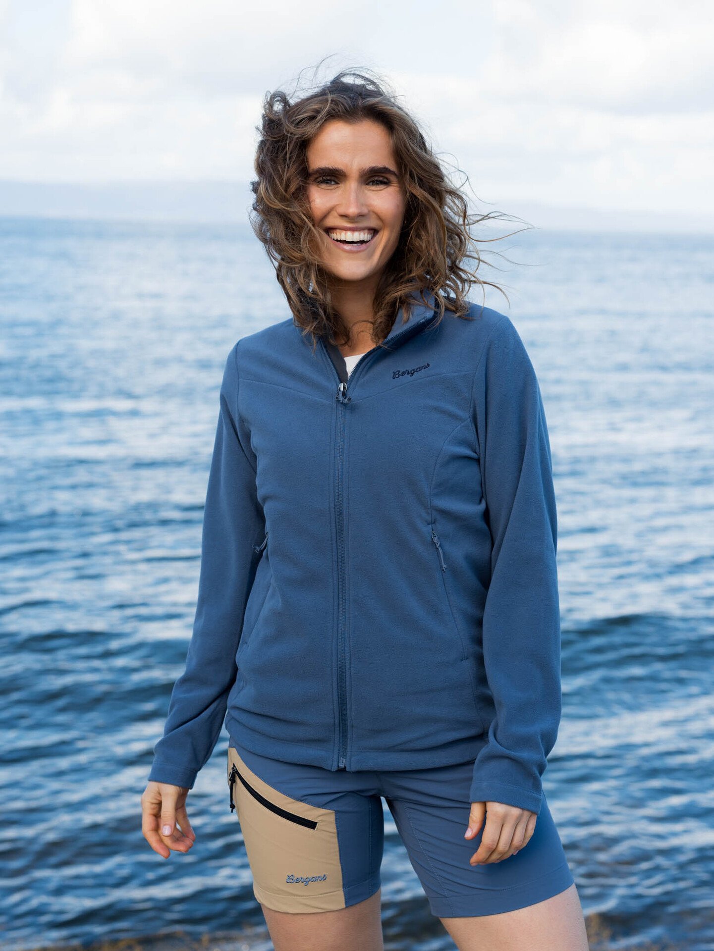 Bergans Finnsnes Fleece Jacket Women Granite Blue