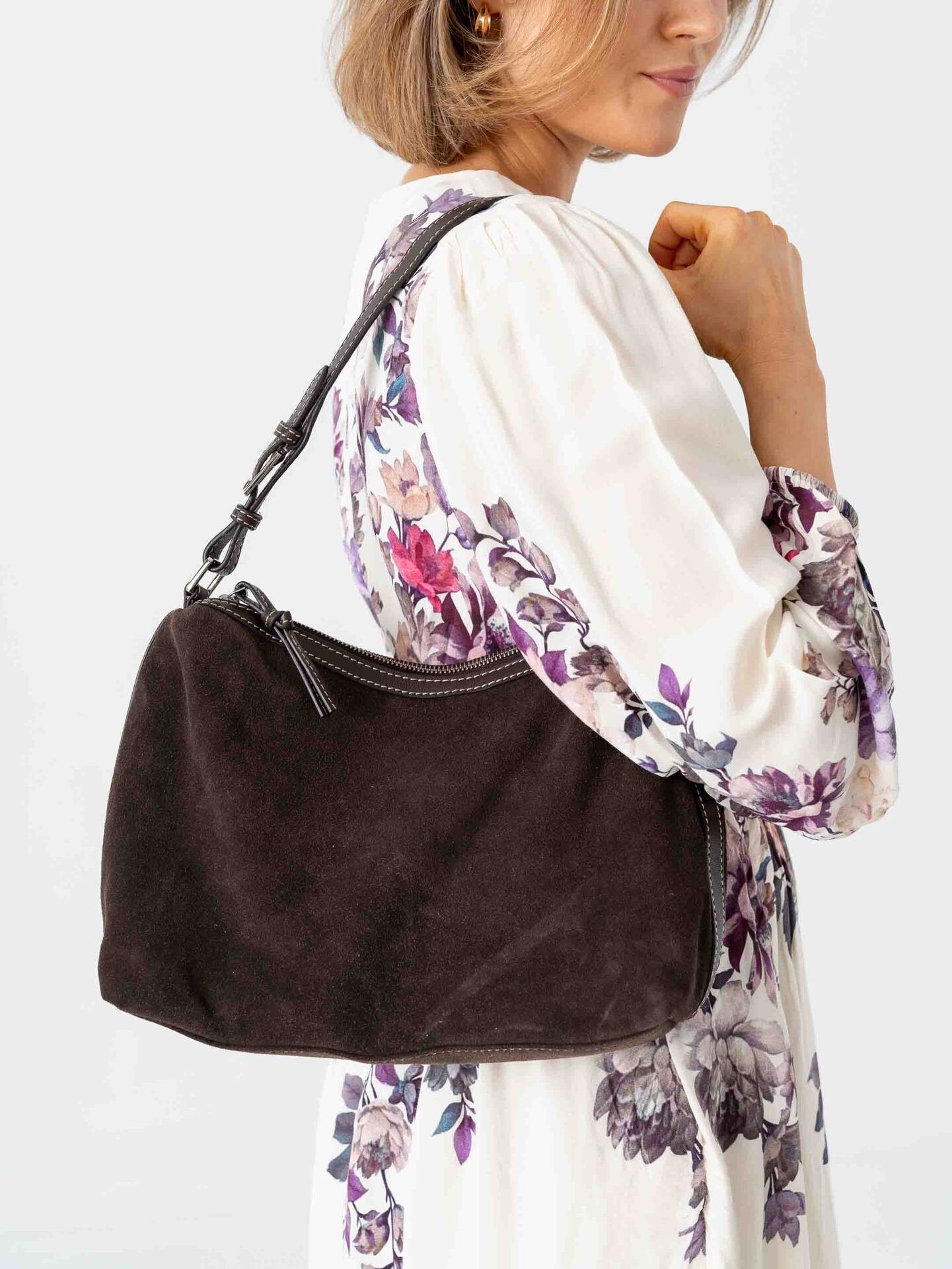 Becksöndergaard Suede Ginni Medi Bag Chocolate Torte