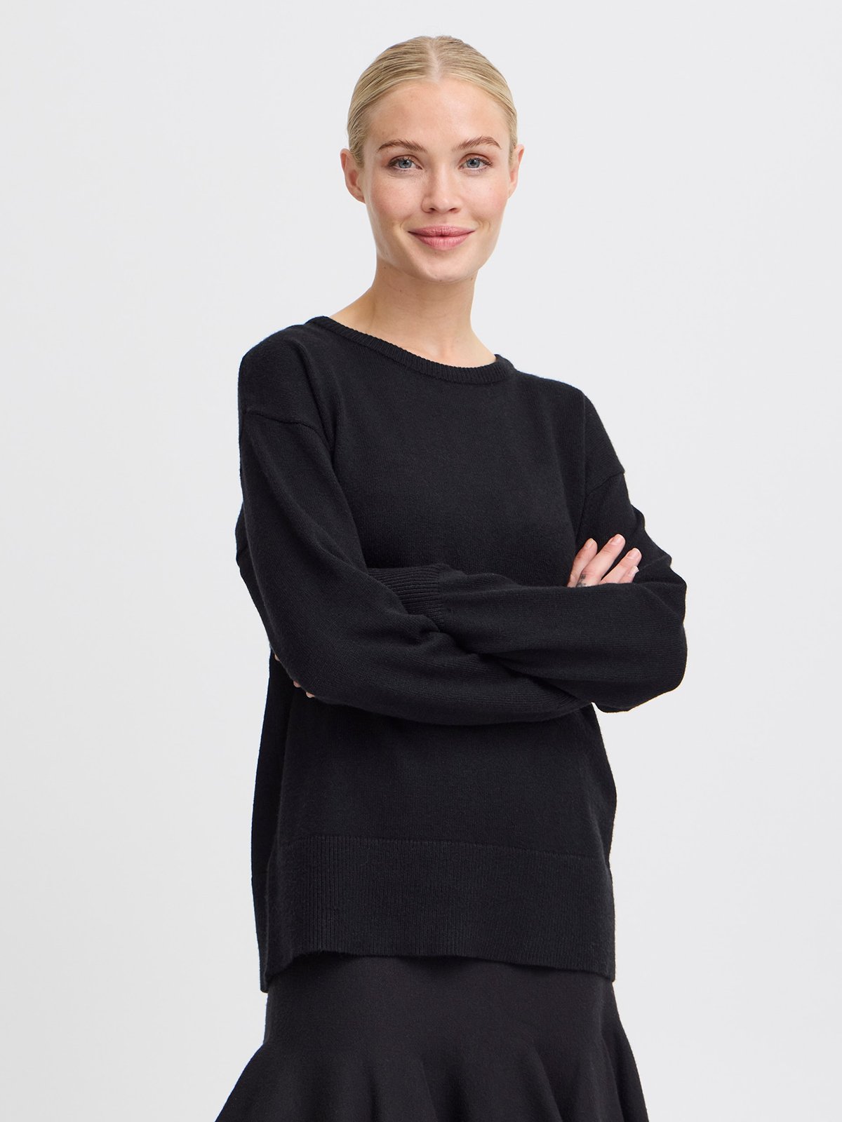 B.YOUNG Nonina O-Neck Jumper 2 Black