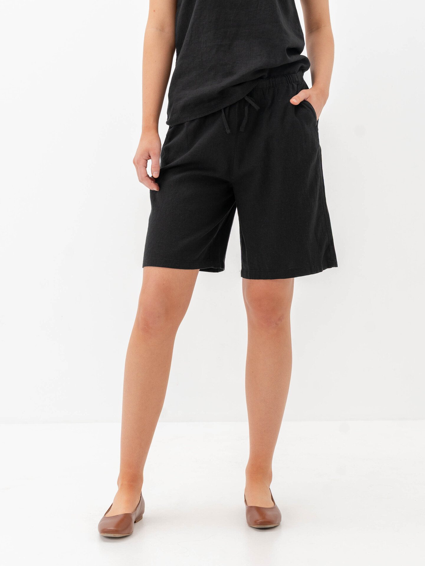B.YOUNG Falakka Long Shorts Black