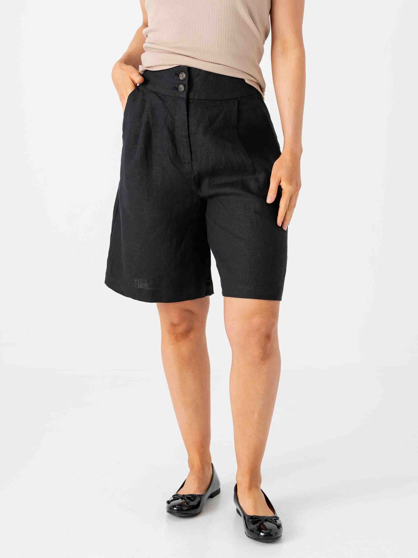 Comprimé Linnen Shorts Black
