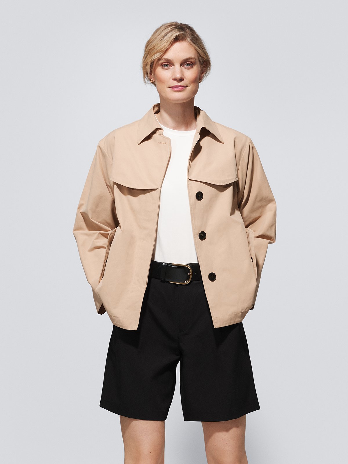 Comprimé Trench Jacket Nude