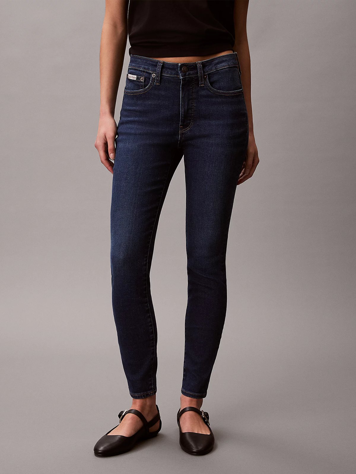 Calvin Klein Mid Rise Skinny Jeans Blue Orbit
