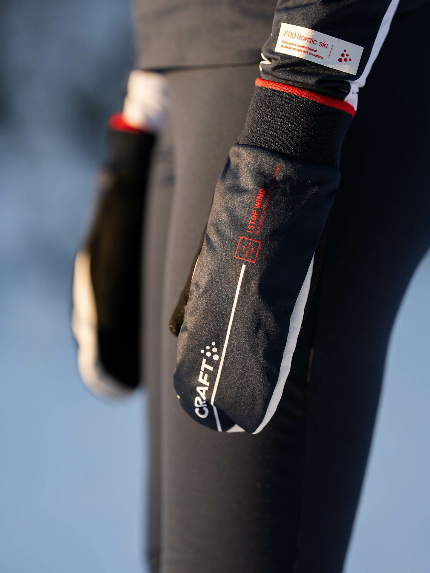 Craft Nor Pro Race Mitten Blaze / White