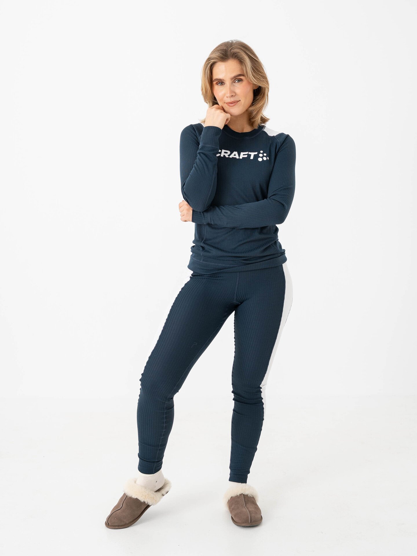 Craft Nor Dry Baselayer Set Blaze / White