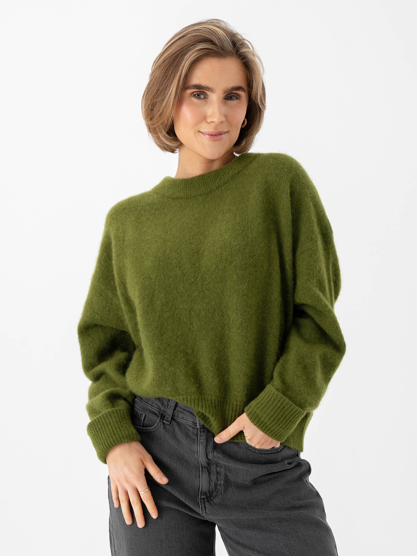 American Vintage Vitow Sweater Pesto melange