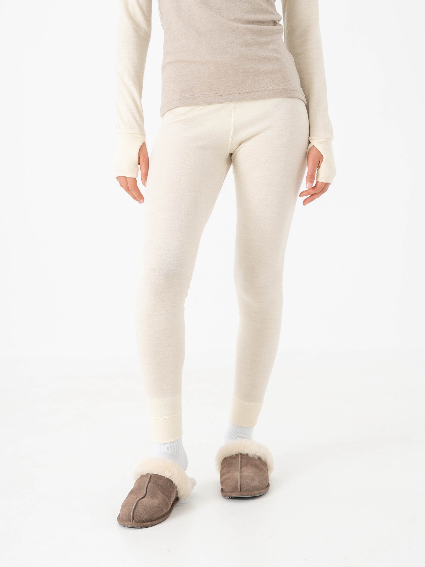 Devold Expedition Merino Silk Longs Woman Offwhite