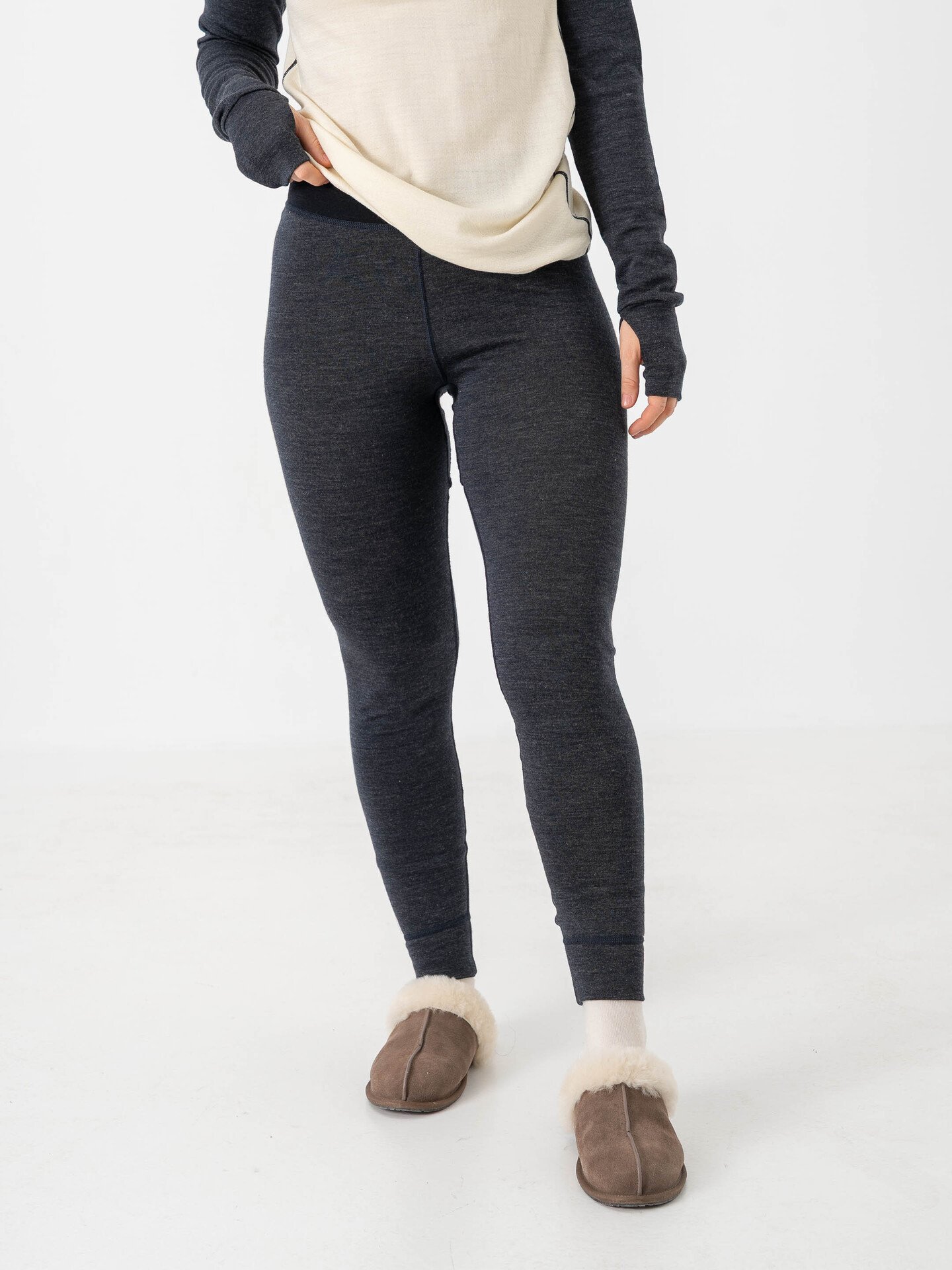 Devold Expedition Merino Silk Longs Woman Ink