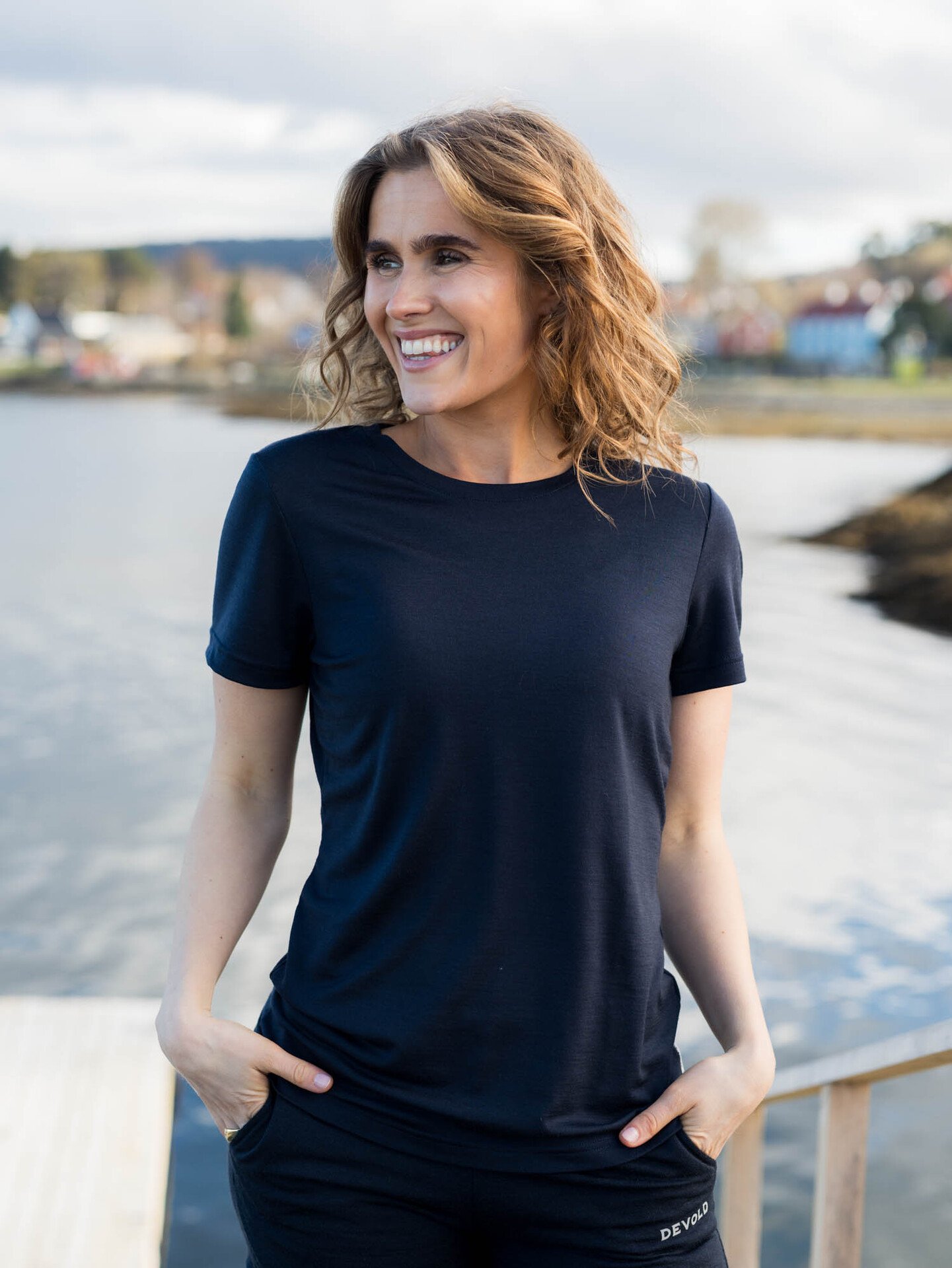 Devold Classic Tee Woman Blå