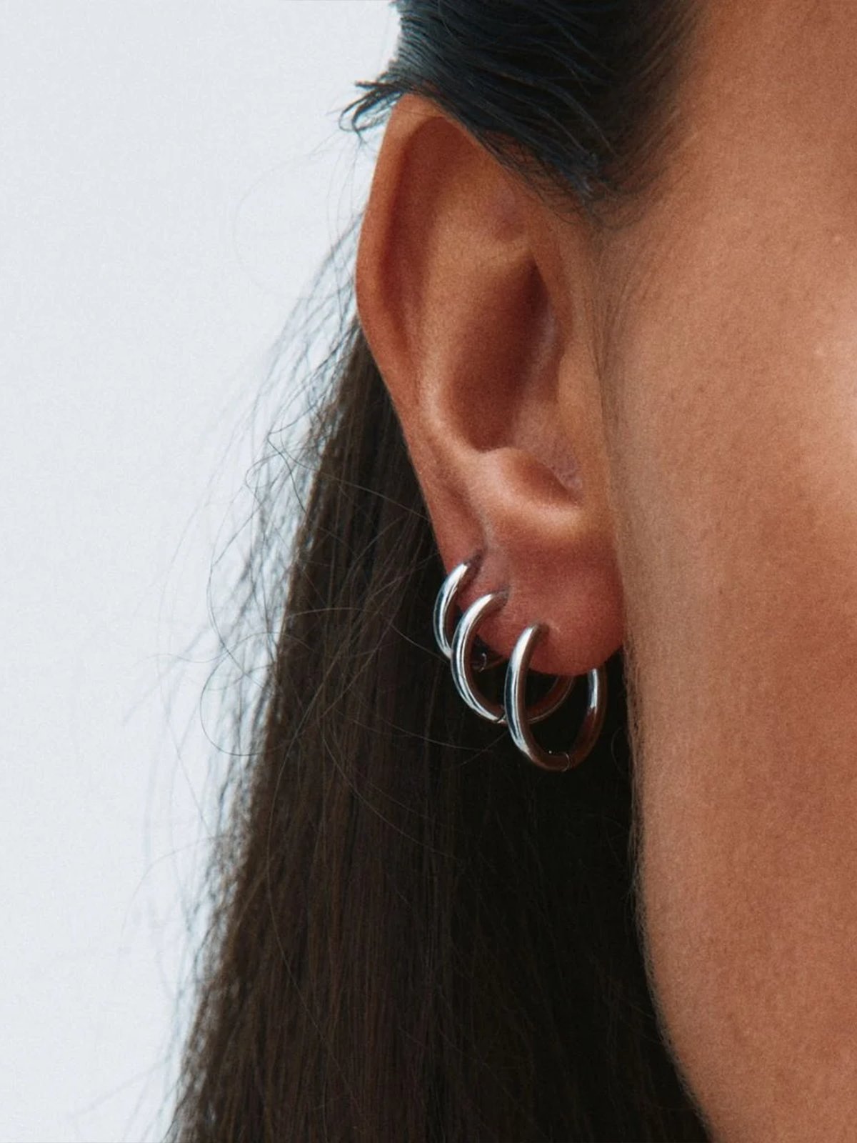 Edblad Triple Pair Hoops Steel Stål