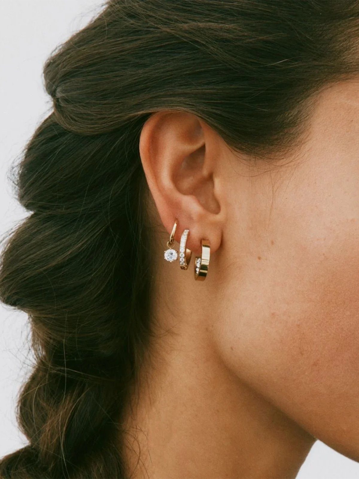 Edblad Crown Hoops Gold Gold