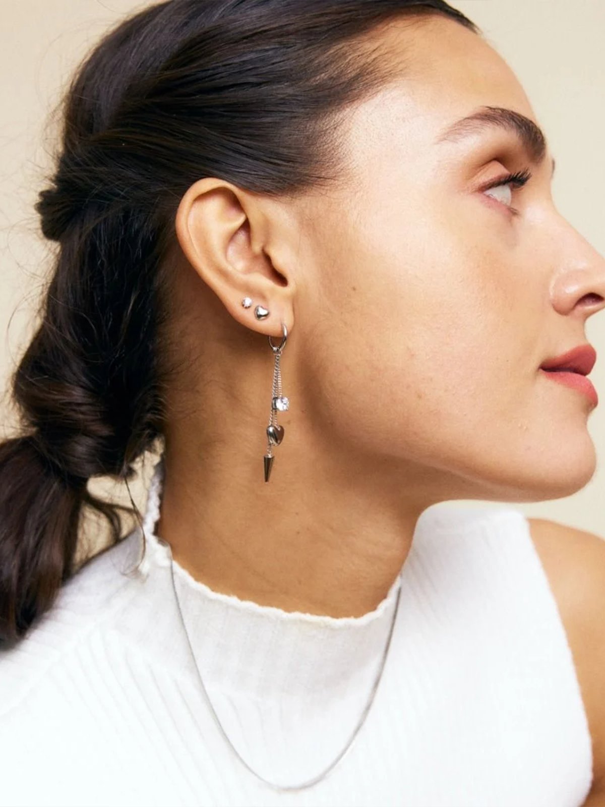 Edblad Peak Hoops Multi Heart Steel Stål