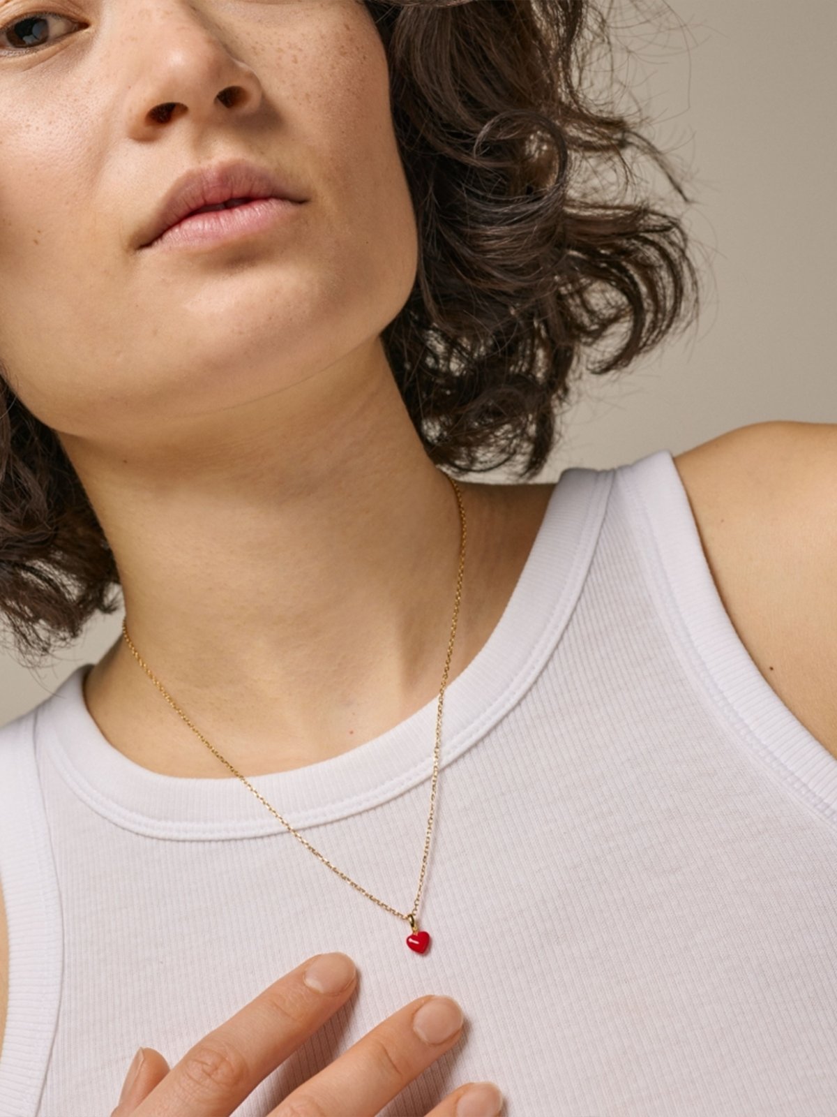 ENAMEL Copenhagen Amore Necklace Rød