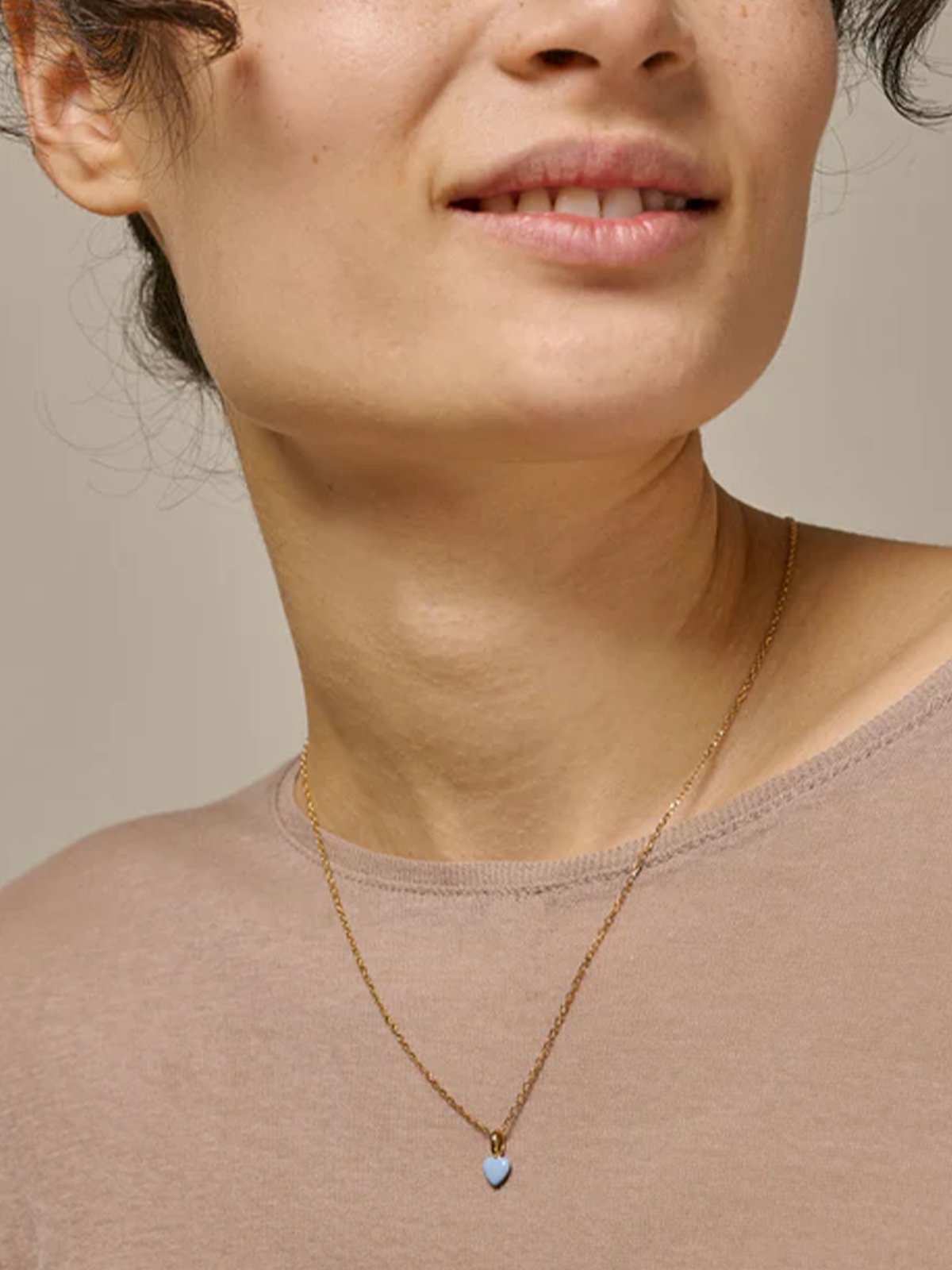 ENAMEL Copenhagen Amore Necklace Steel Blue