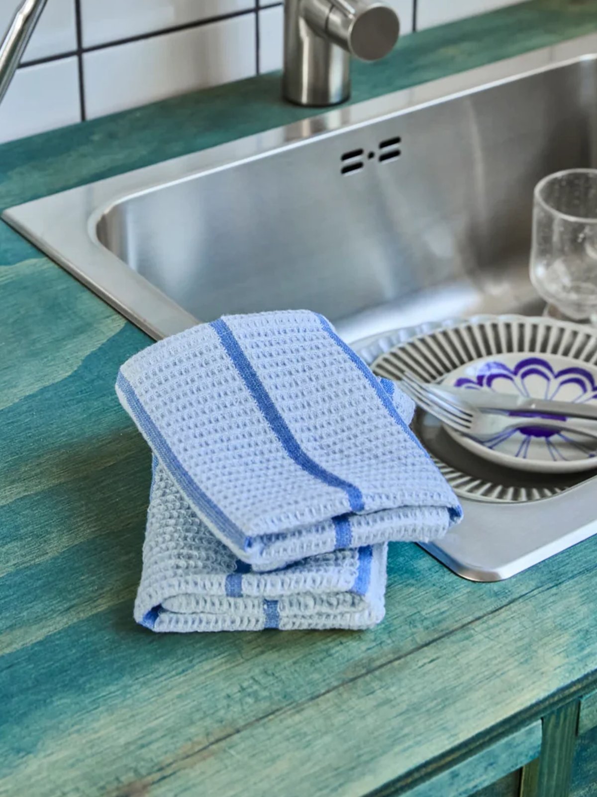 House Doctor Rena Oppvaskklut Light Blue