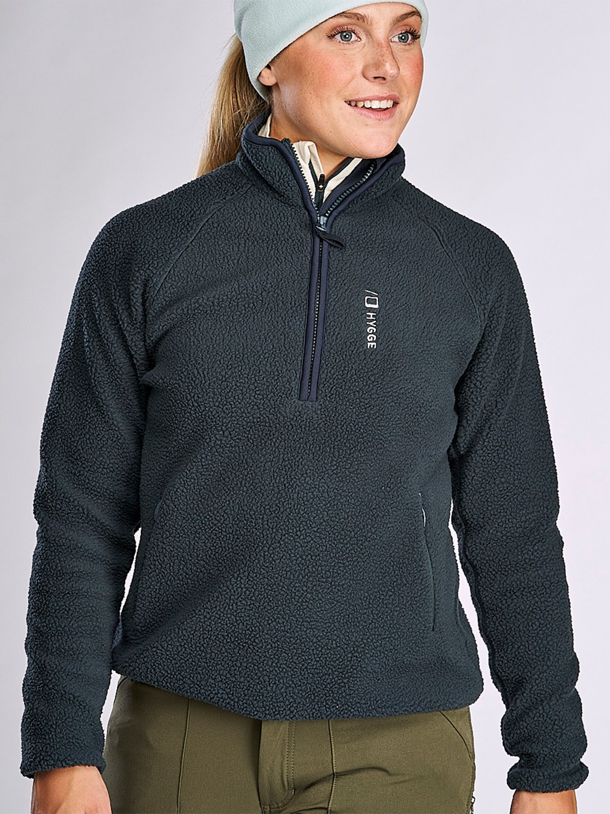 Hygge Women’s Pile Fleece Pullover Navy