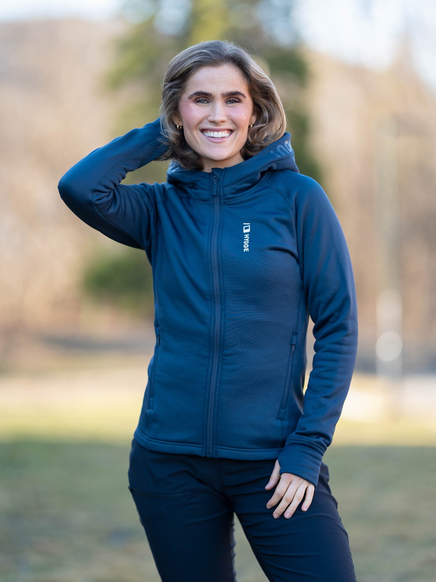 Hygge Women's Pow Zip Hoodie Navy