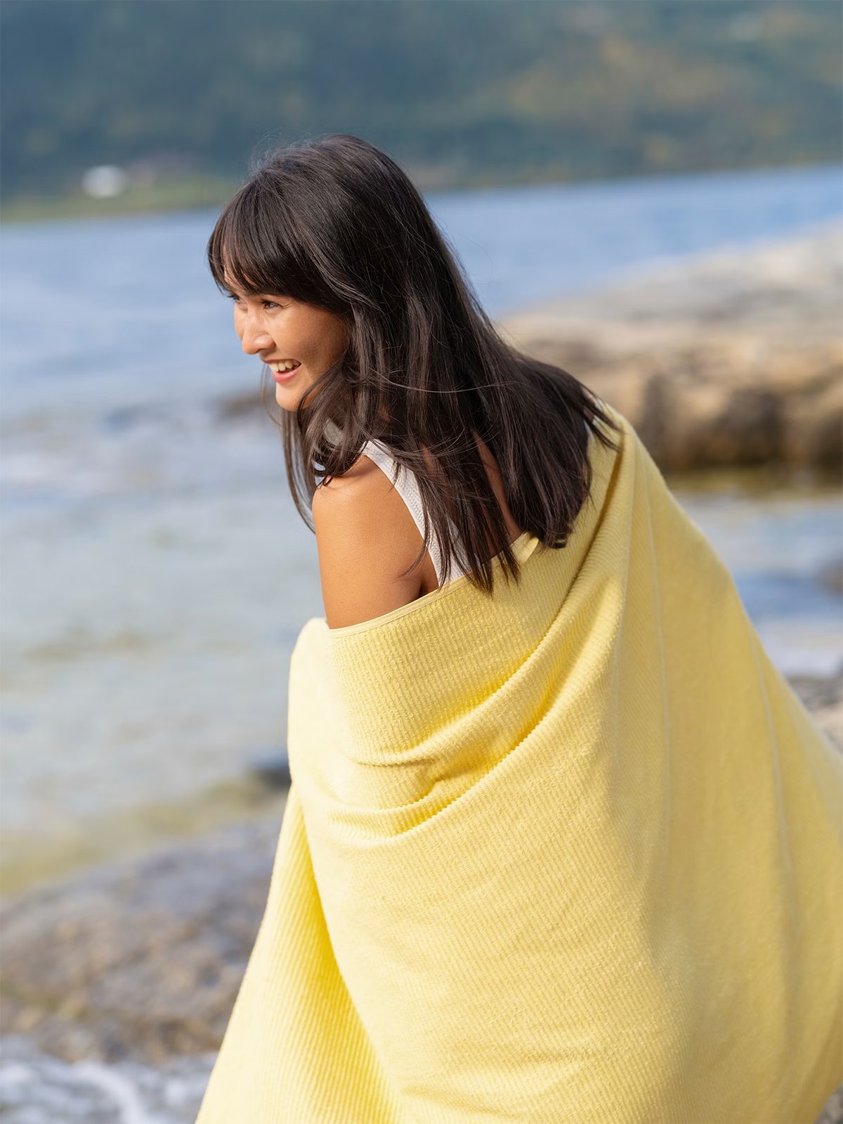 Høie Breeze Badehåndkle Gul