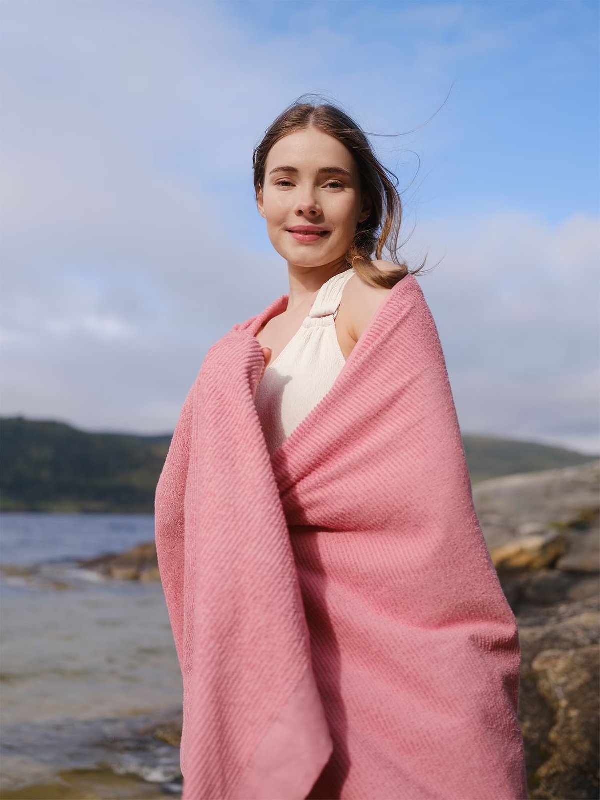 Høie Breeze Badehåndkle Rosa