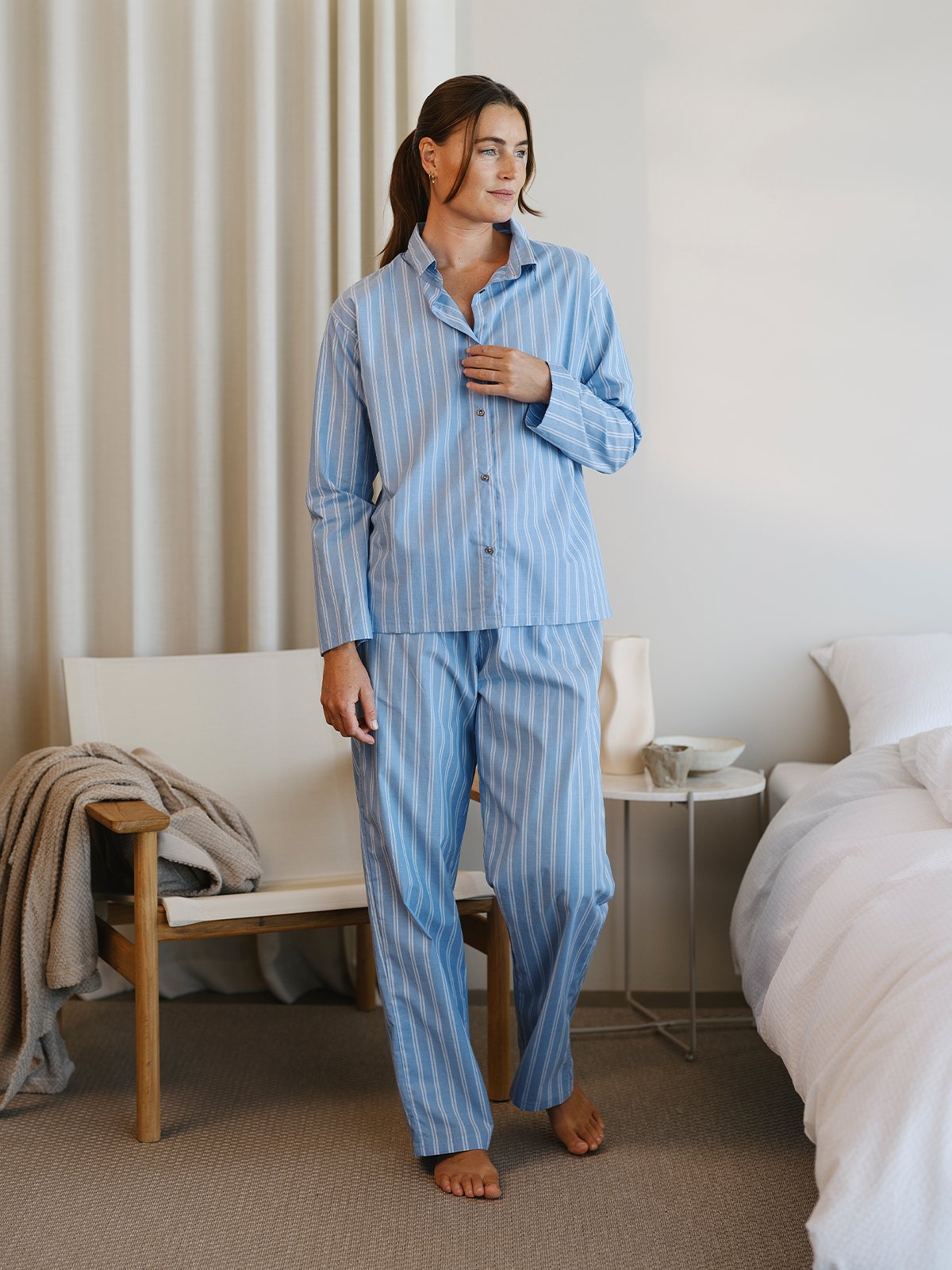 Høie Sana Pysjamas Blå