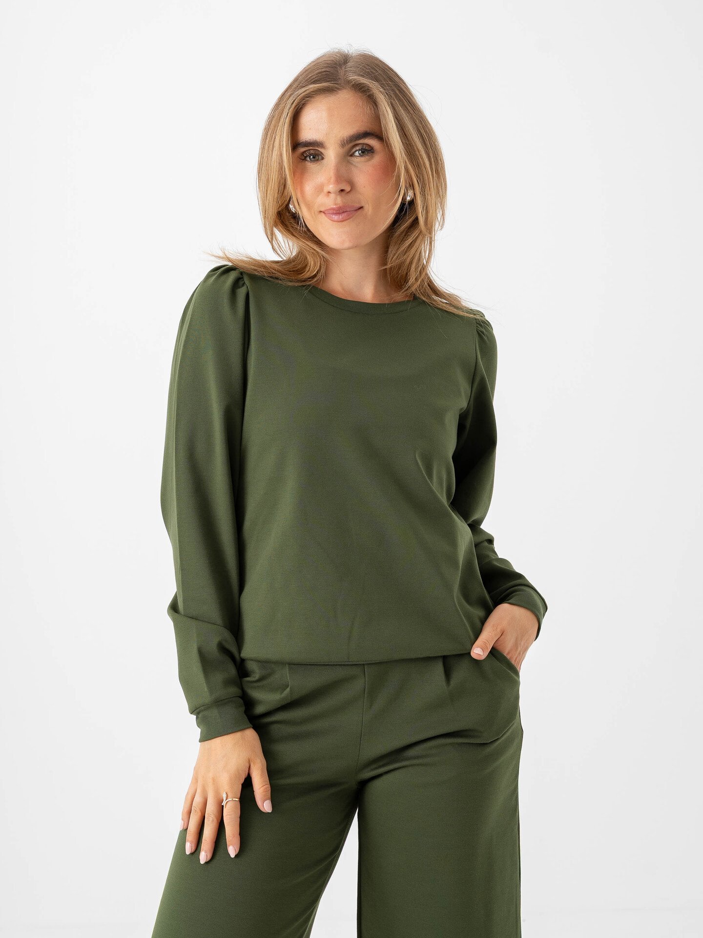 Ichi x GI Exclusive Kate Sweater Rifle Green