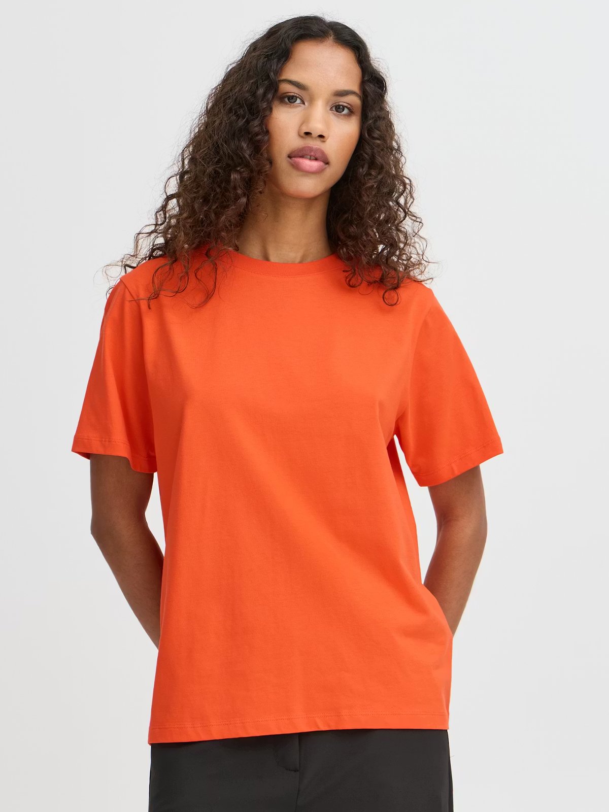 Ichi Palmer Loose Short Sleeve Fiesta