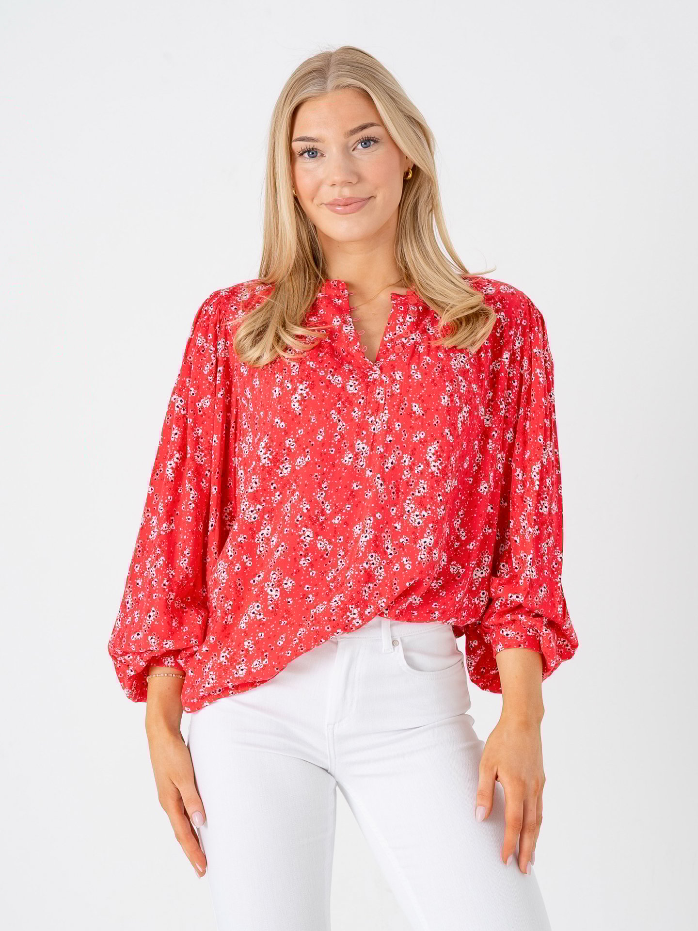 Ichi Vera Long Sleeve 19 Teaberry Flower