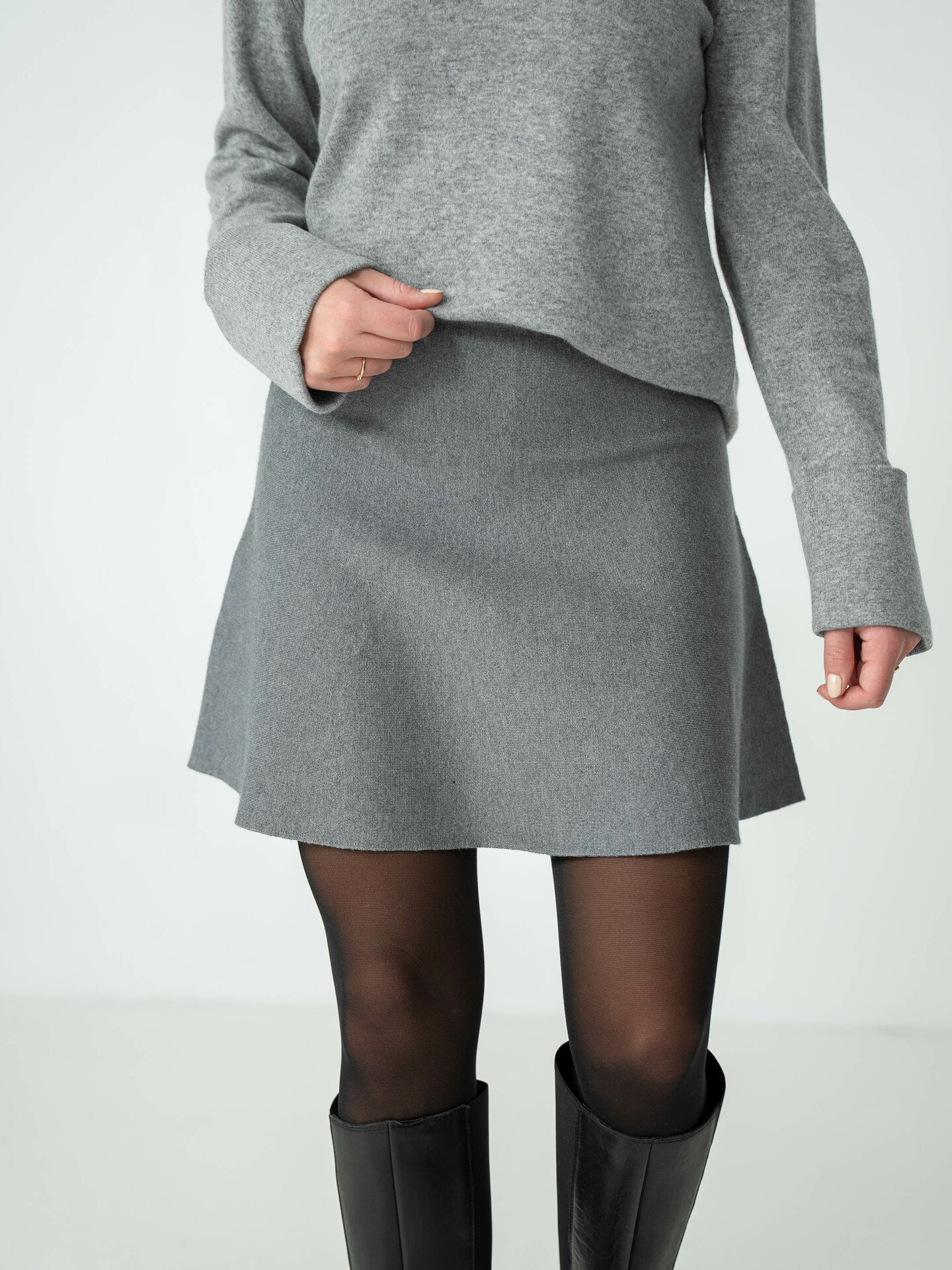 MSCH Copenhagen Mercy East Skirt Medium grey melange