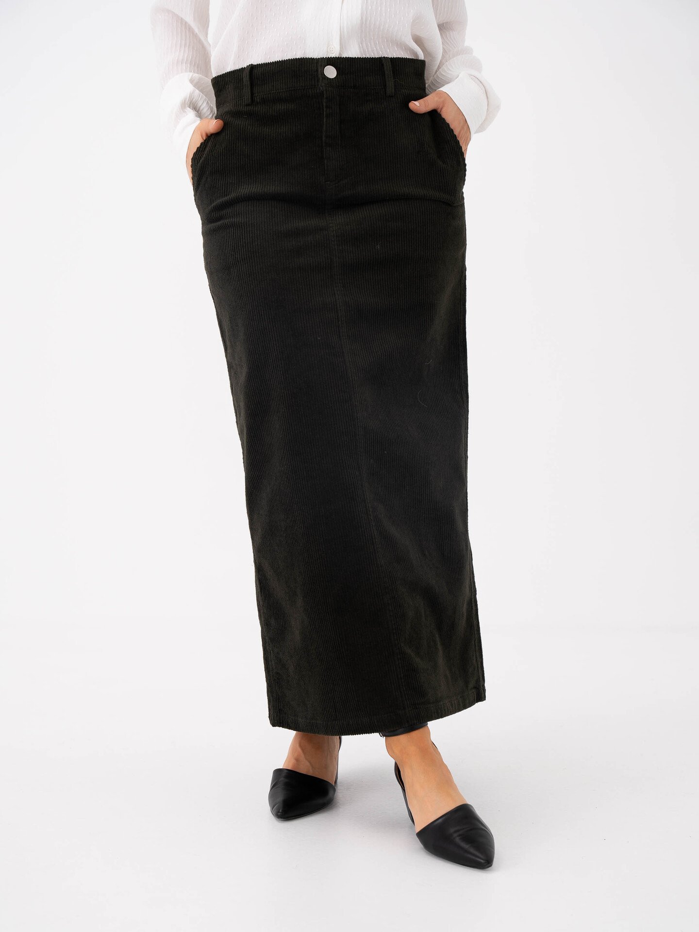 MSCH Copenhagen Arcelle Geggo High Waist Skirt Forest Night