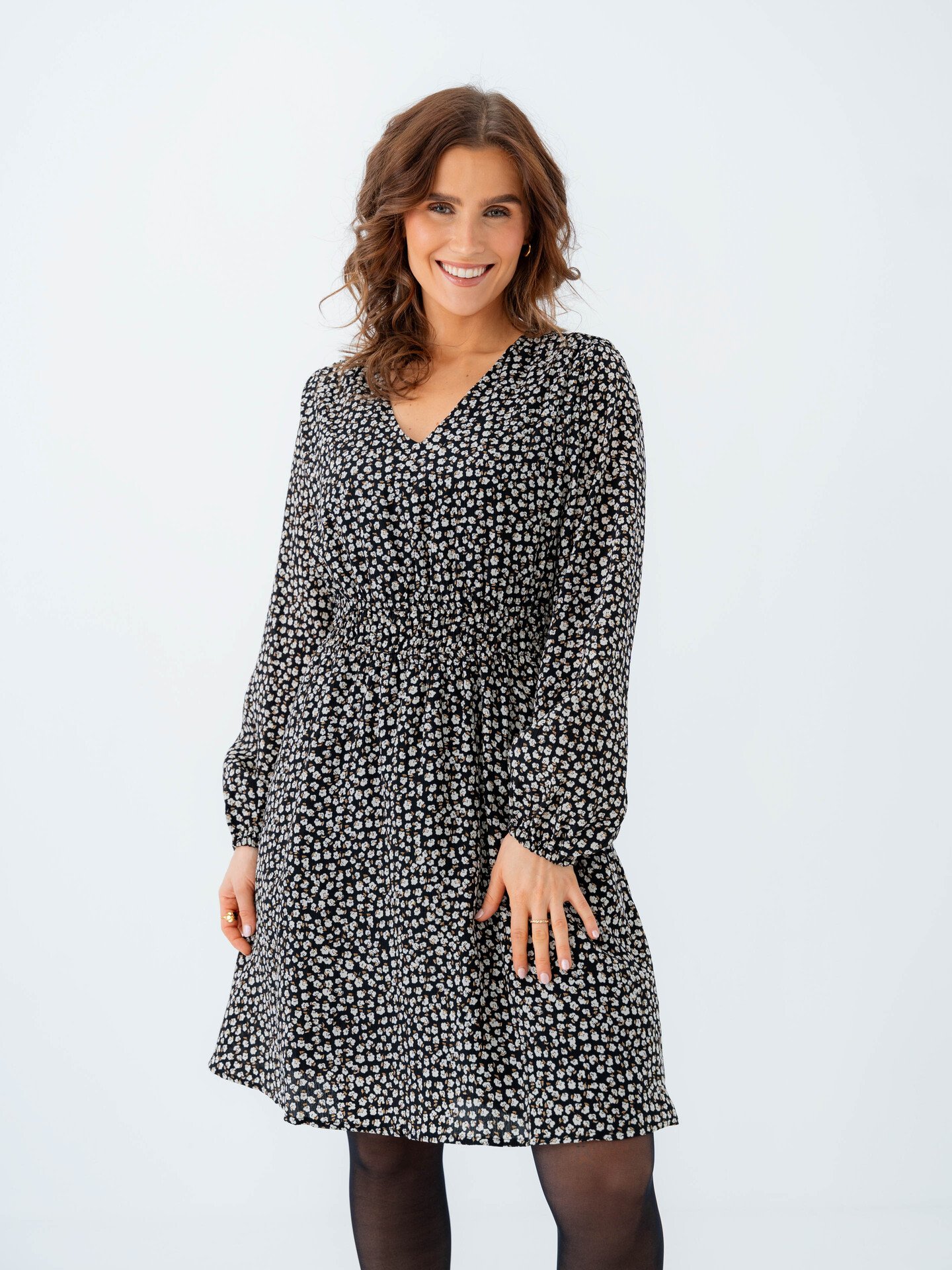 MSCH Copenhagen Zeida Rhian Short Dress Black Flower