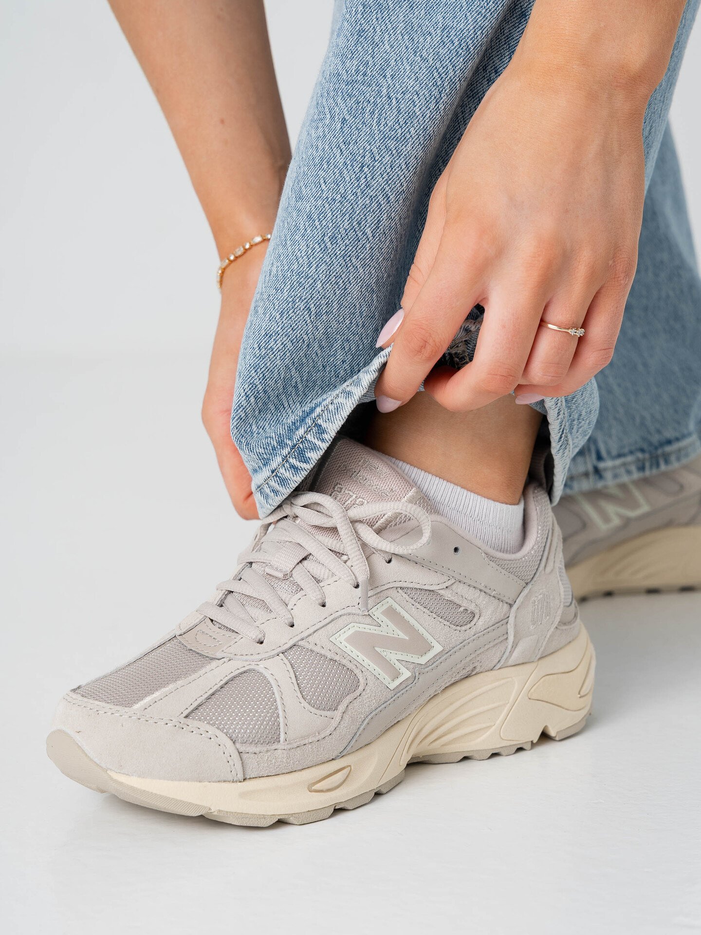 New Balance CM878 Timber Wolf with Sea Salt