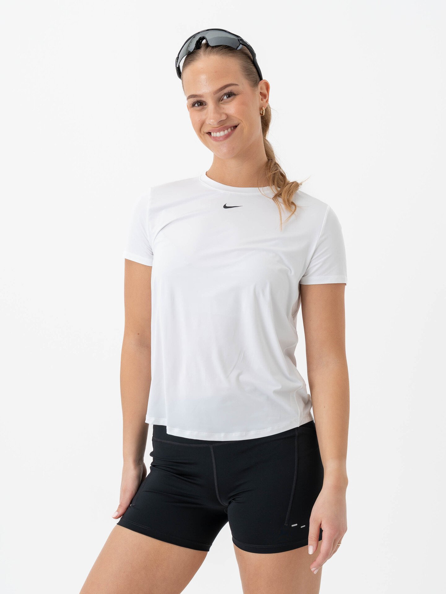 Nike One Classic Dri-Fit Short Sleeve Top White / Black