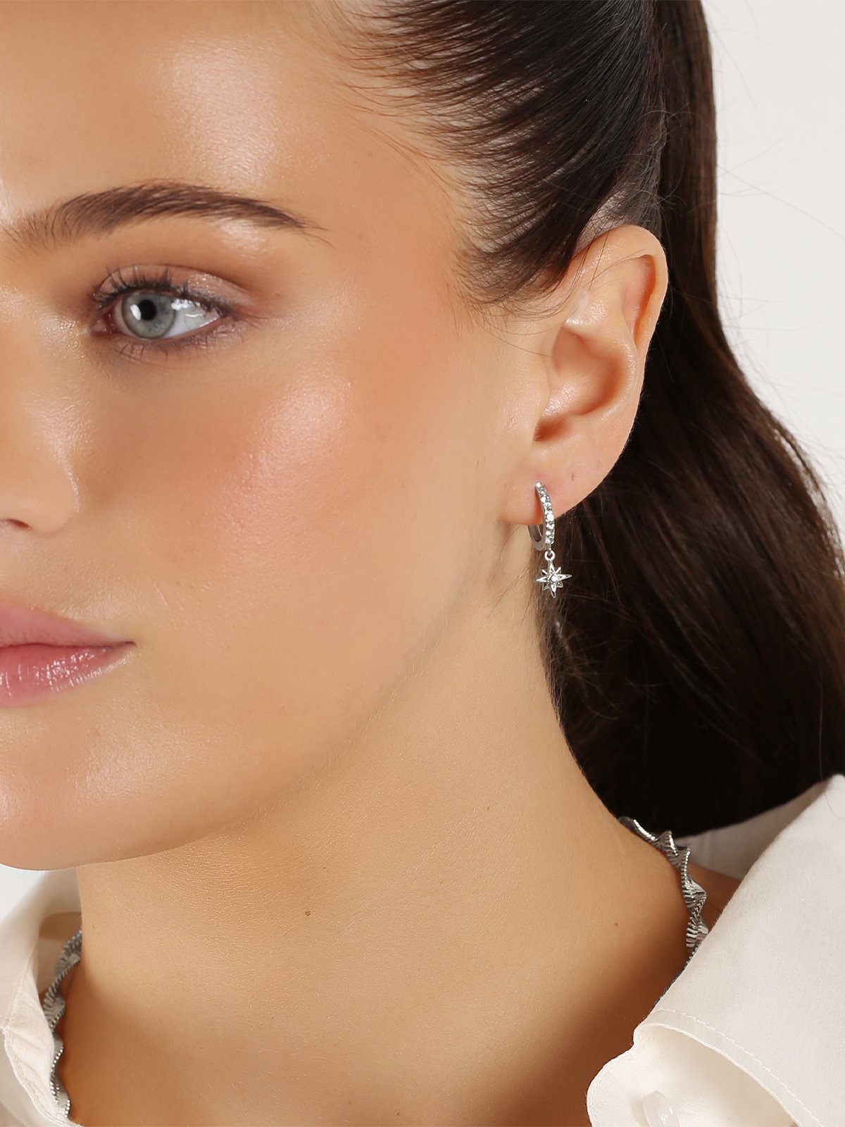 Snö Of Sweden Feliz Ring Stone Ear Sølv