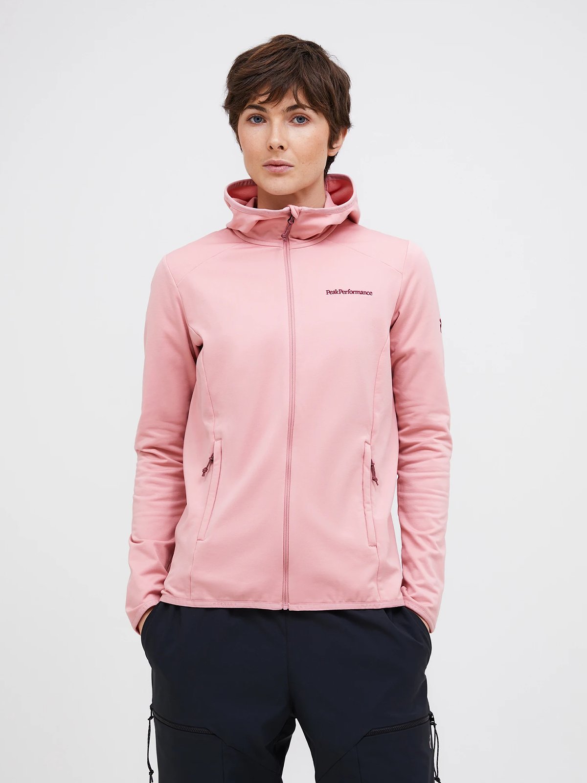 Peak Performance Light Zip Hood Warm Blush