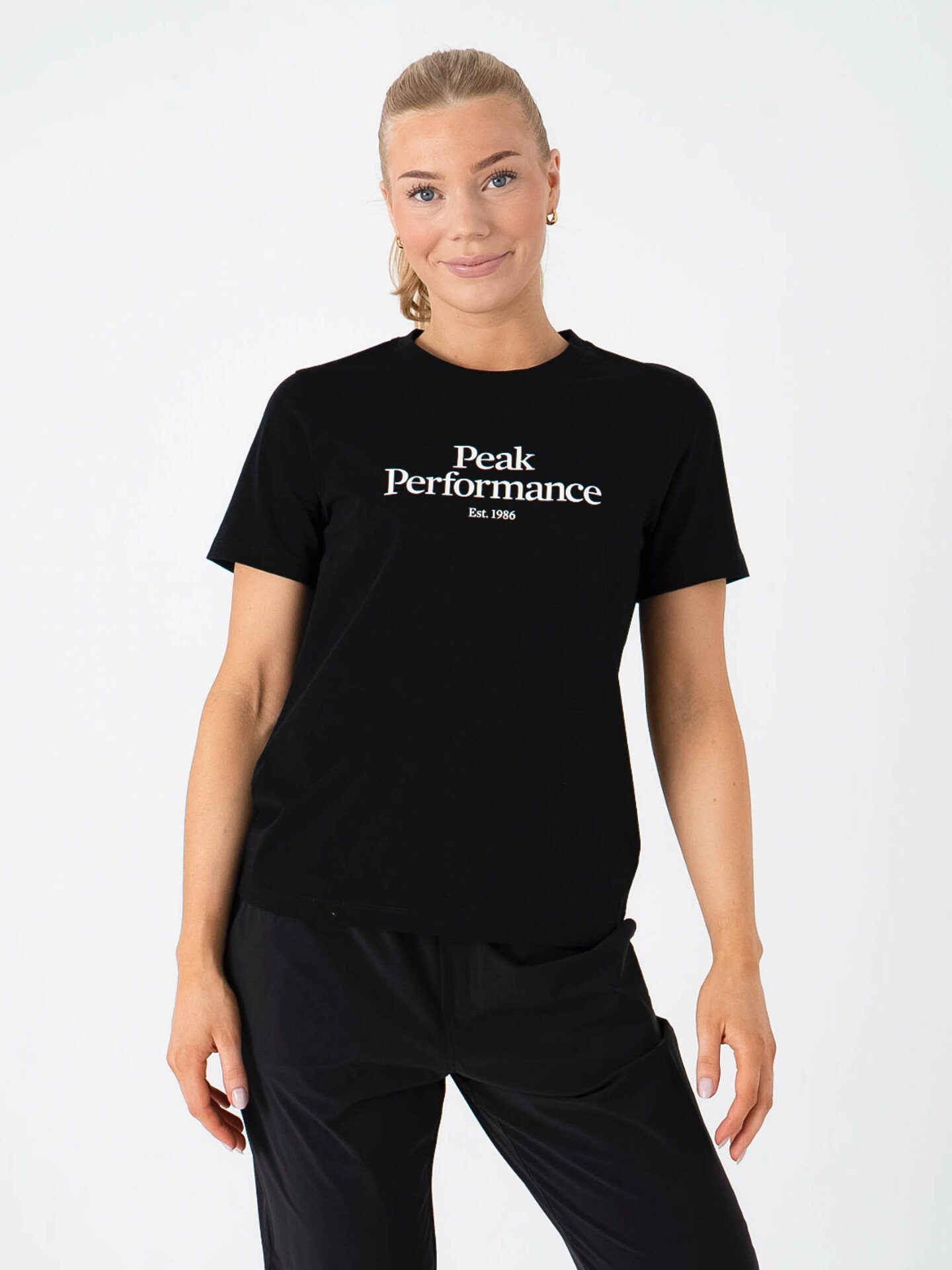 Peak Performance Original Tee Women Black / Offwhite