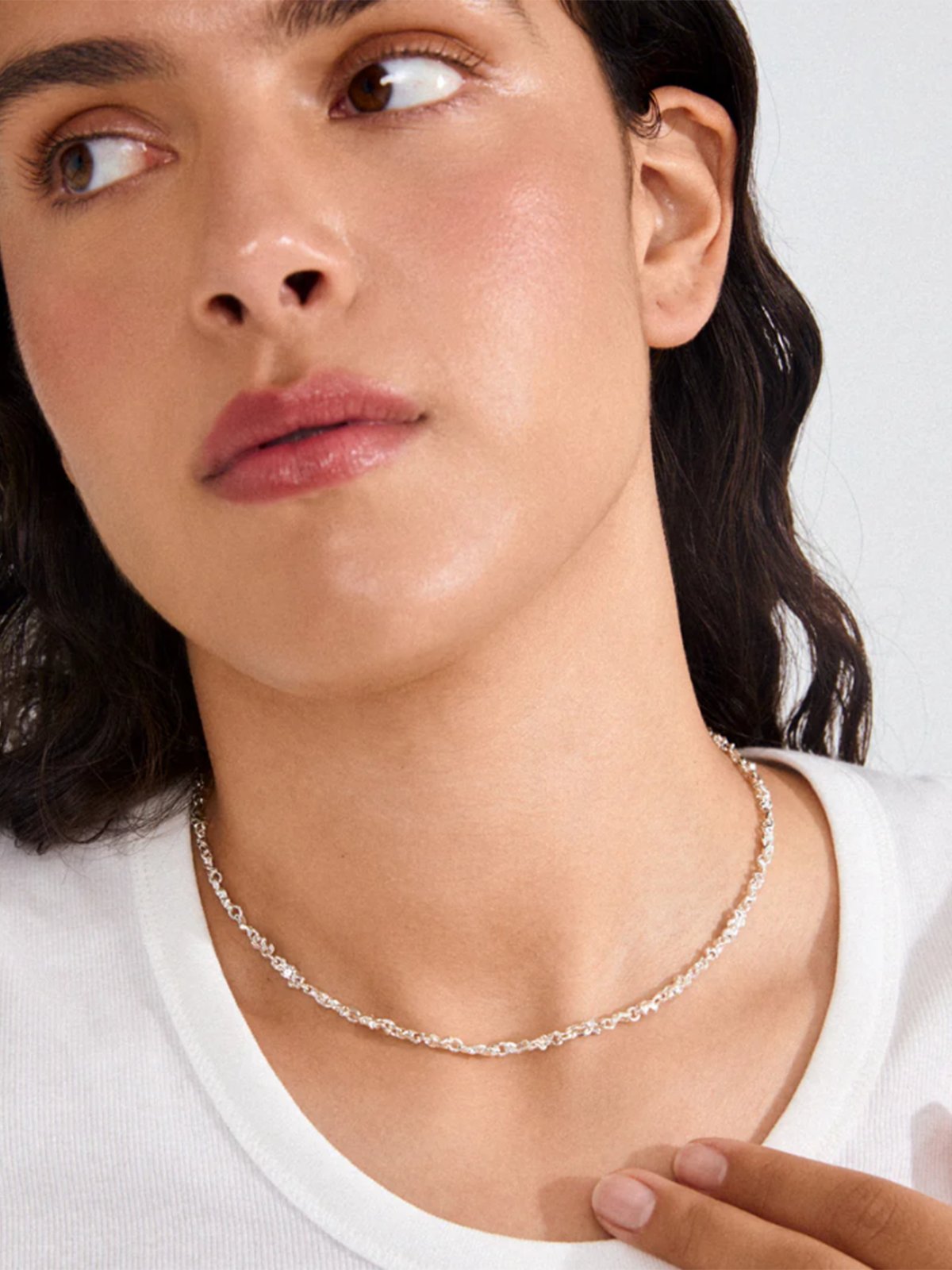 Pilgrim Nova Hoop Halskjede Silver