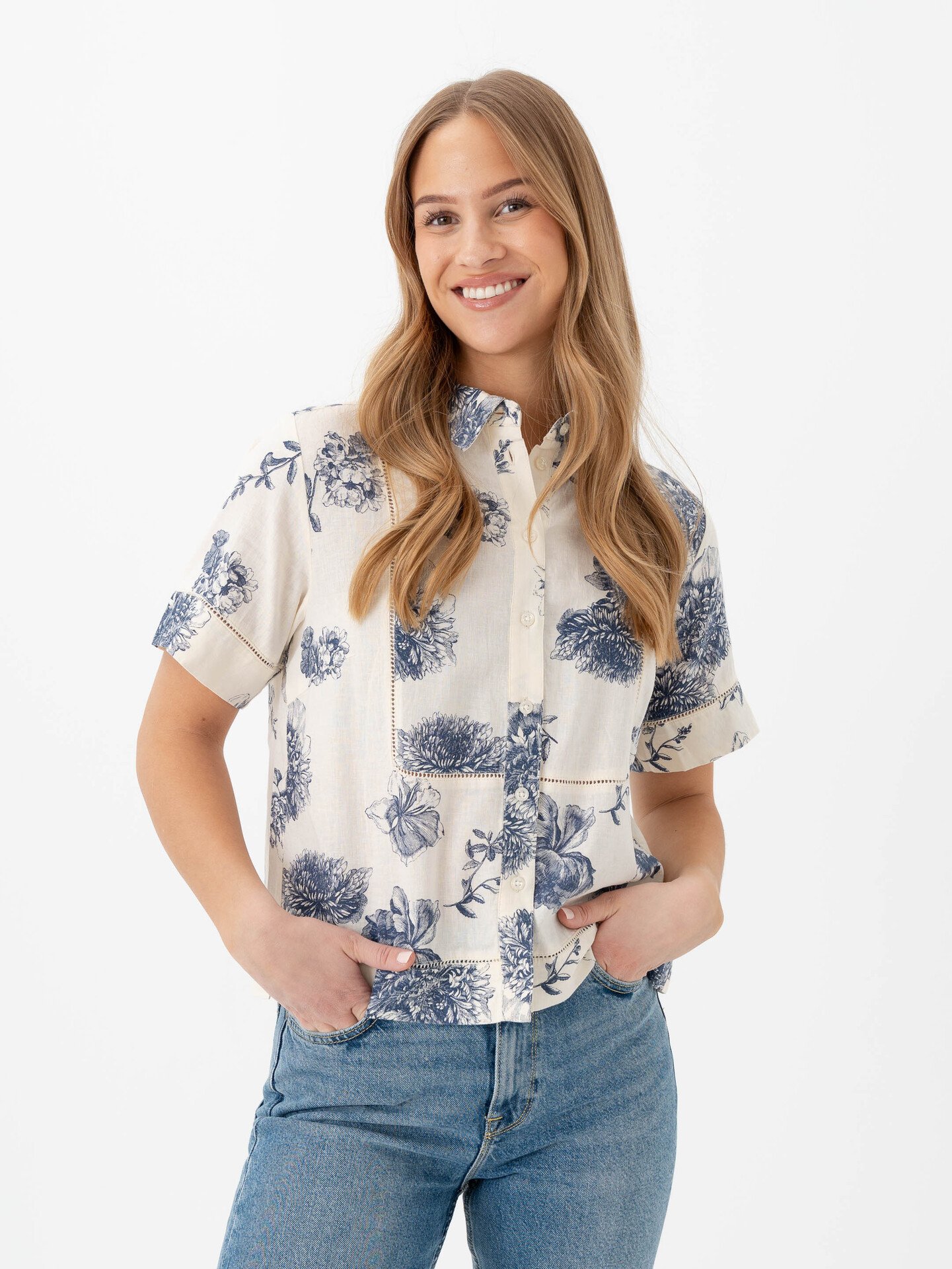 Part Two Rebitta Shirt Oceana Stunning Flower Print
